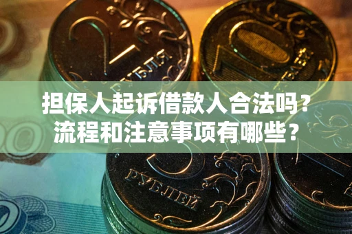 济南担保人起诉借款人合法吗？流程和注意事项有哪些？