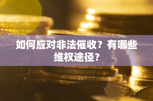济南如何应对非法催收？有哪些维权途径？