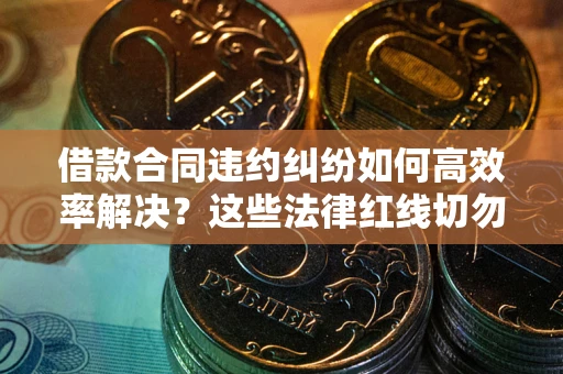 济南借款合同违约纠纷如何高效率解决？这些法律红线切勿触碰
