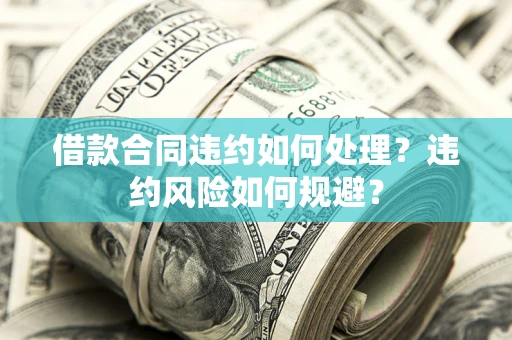 济南借款合同违约如何处理？违约风险如何规避？