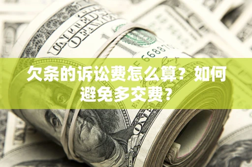 济南欠条的诉讼费怎么算？如何避免多交费？