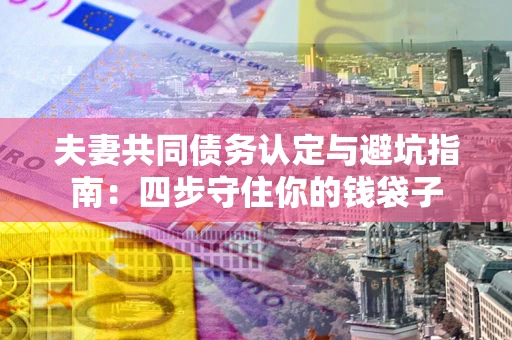 济南夫妻共同债务认定与避坑指南：四步守住你的钱袋子