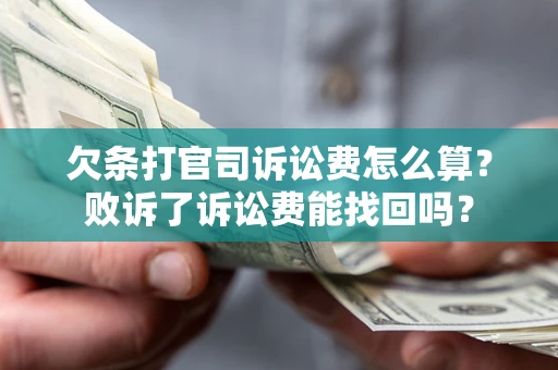 济南欠条打官司诉讼费怎么算？败诉了诉讼费能找回吗？