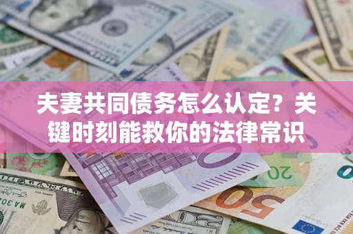 济南夫妻共同债务怎么认定？关键时刻能救你的法律常识