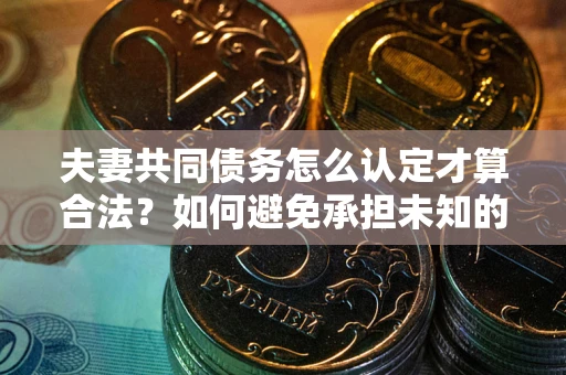 济南夫妻共同债务怎么认定才算合法？如何避免承担未知的债务风险？
