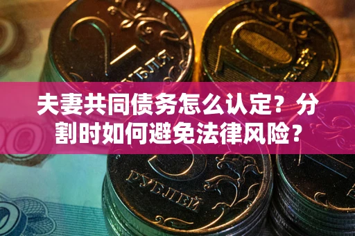 济南夫妻共同债务怎么认定？分割时如何避免法律风险？