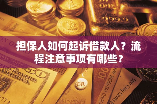 济南担保人如何起诉借款人？流程注意事项有哪些？